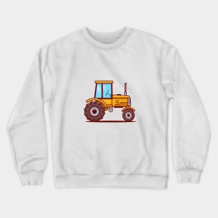 Tractor Farm Cartoon Illustration Crewneck Sweatshirt